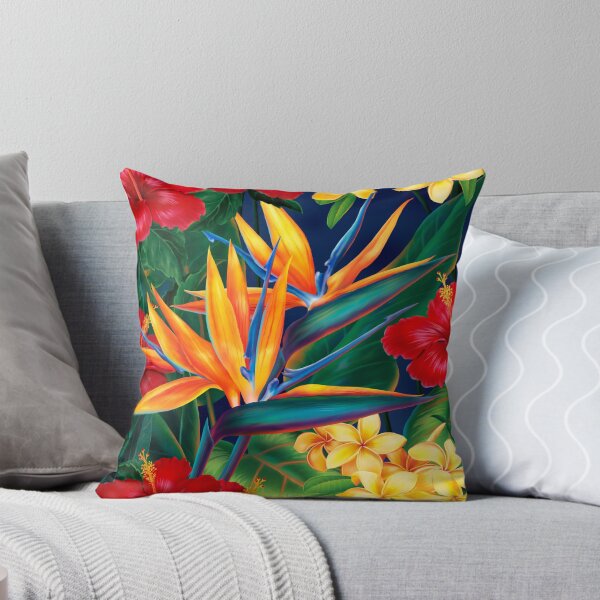Aperçu de l'œuvre Illustration de paradis tropical hawaïen oiseaux du paradis créée et vendue par DriveIndustries.