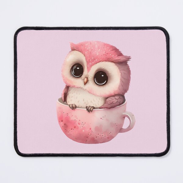 Item preview, Cute Pink Valentine Owl, gift for owl lover, I’ll Owl ways love you, owl Valentine, coffee valentine designed and sold by Mumzy2many.