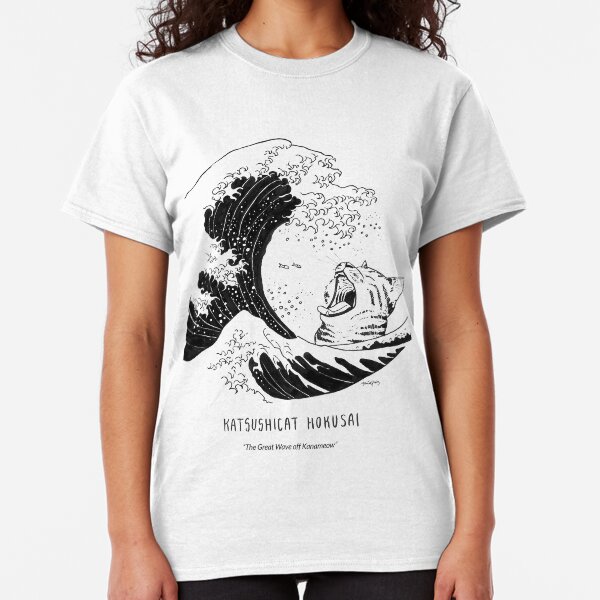 #meowdernart - Katsushicat Hokusai Classic T-Shirt