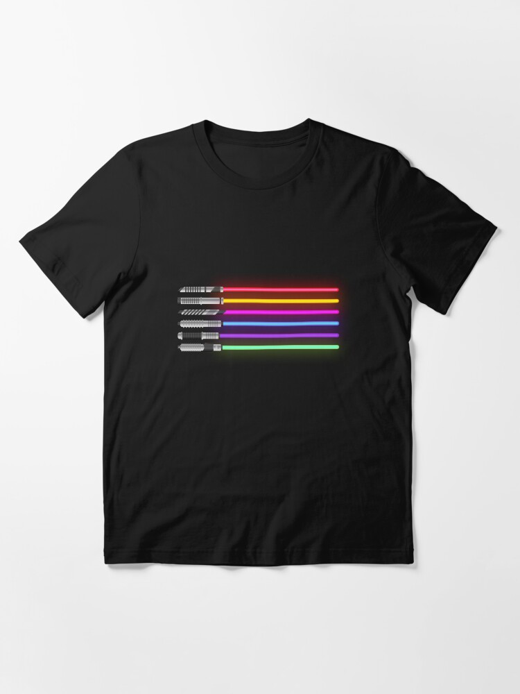 Rainbow lightsaber clearance shirt