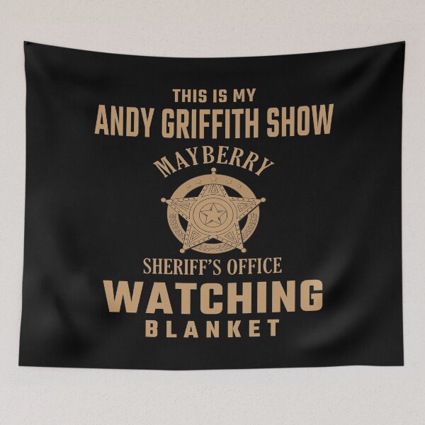 Item preview, This Is My Andy Griffith Show Watching Blanket | Funny Retro TV Throw Blanket  designed and sold by dwinburn.
