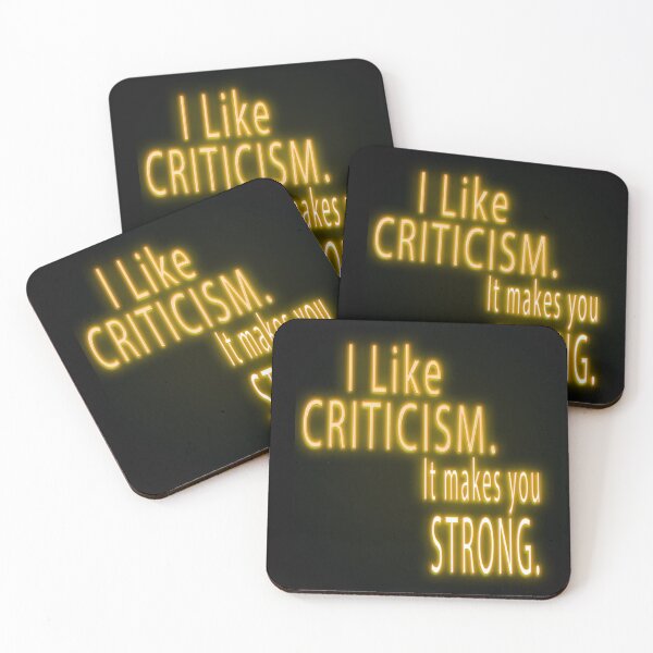 Item preview, I like criticism. It makes you strong. [Gold Quote] designed and sold by ZiAttaArt.