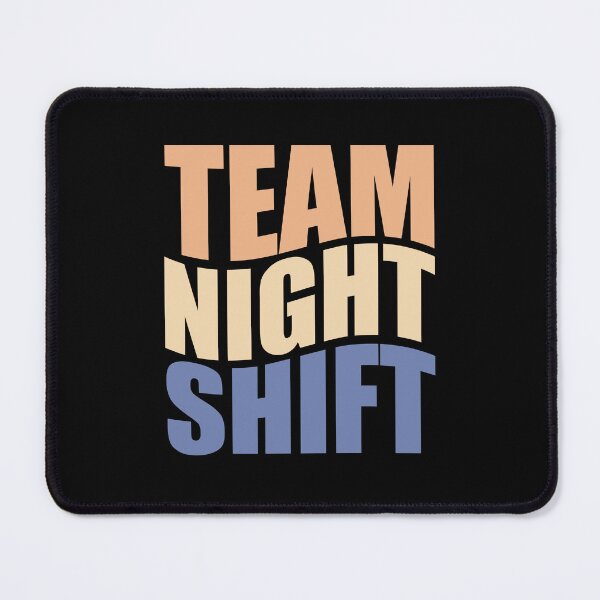Item preview, Team night shift  (peach and blue combo) designed and sold by TaraGbear.