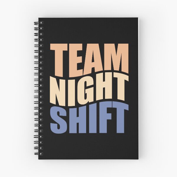 Item preview, Team night shift  (peach and blue combo) designed and sold by TaraGbear.