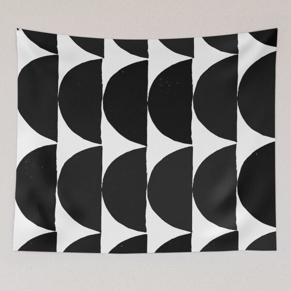 Item preview, Black And White Modern Mid-Century Geometric Abstract Pattern designed and sold by DEC02.