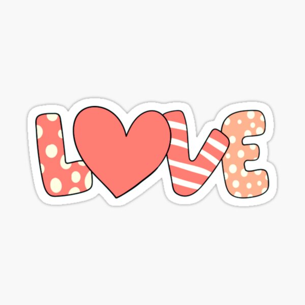 Heart In Love Sticker For Sale By Xiaoxiaocrt Redbubble 6901