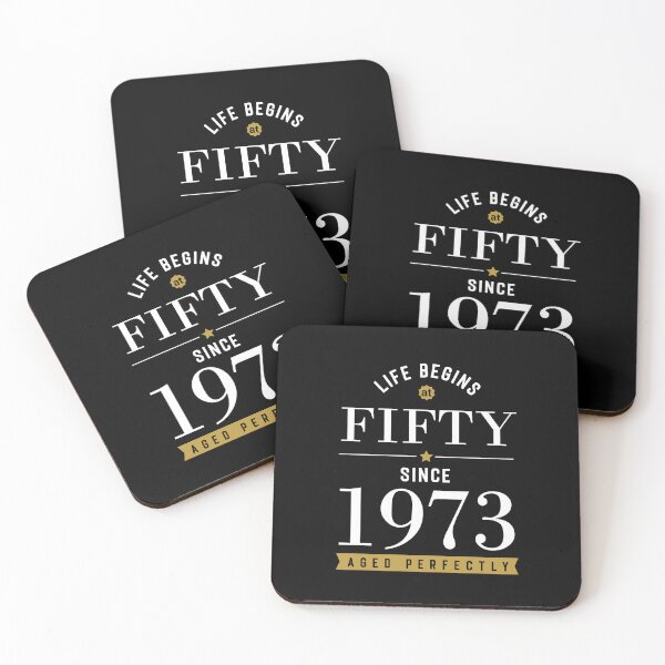 Item preview, Life Begins At Fifty - 1973 - 50th Birthday -  Aged To Perfection designed and sold by CG Studio.