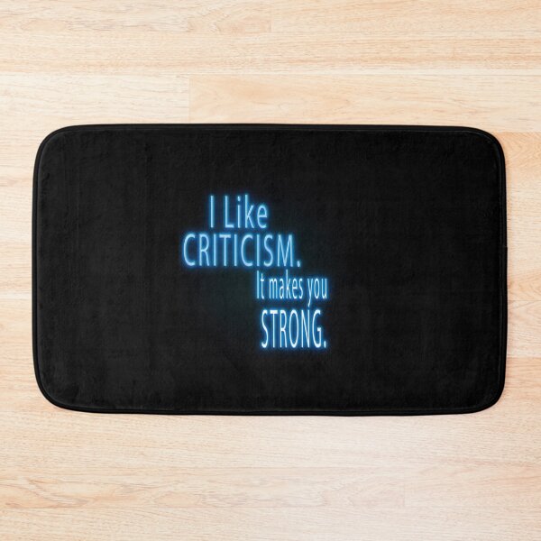 Item preview, I like criticism. It makes you strong. Inspirational Quote. designed and sold by ZiAttaArt.