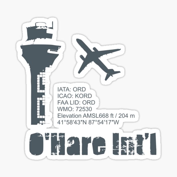 Item preview, O'Hare Intl Airport designed and sold by Smartalb.