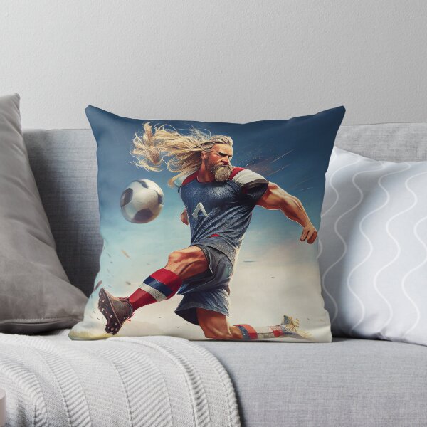 Personalized store soccer pillow