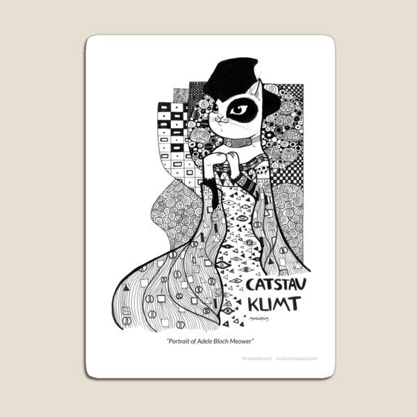 #meowdernart - Catstav Klimt Magnet