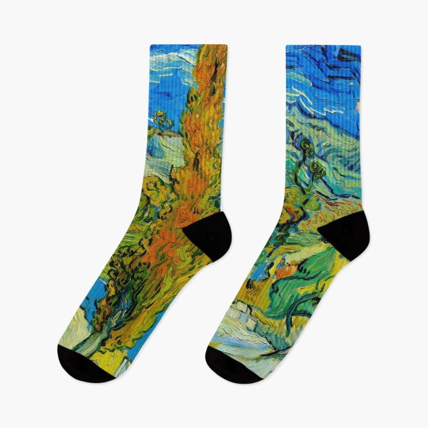 Item preview, Two Poplars in the Alpilles near Saint Remy - Vincent van Gogh designed and sold by SimpleJoyStyle.
