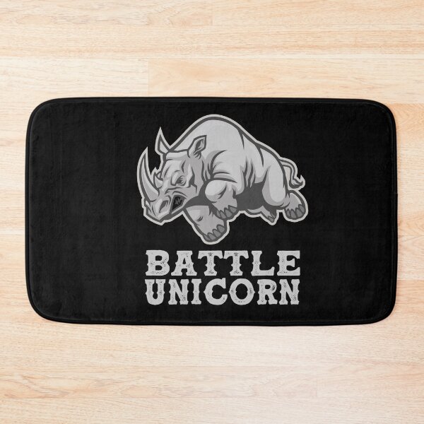Item preview, Rhino Battle Unicorn Funny African Animal Art Shirt designed and sold by Dwebster27.
