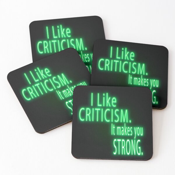 Item preview, I like criticism. It makes you strong. Motivational Quote. designed and sold by ZiAttaArt.