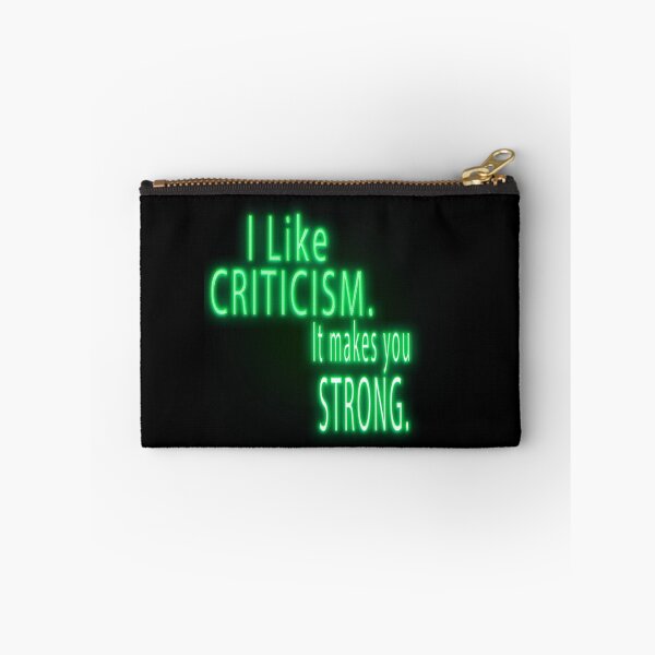 Item preview, I like criticism. It makes you strong. Motivational Quote. designed and sold by ZiAttaArt.