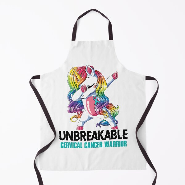 Item preview, Cervical Cancer Awareness - Unicorn Cervical Cancer Warrior Ribbon UNBREAKABLE designed and sold by Fernandezf.