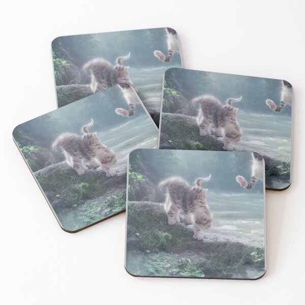 Item preview, Gatto che dipinge il bianco sveglio designed and sold by RoderickFrancis.