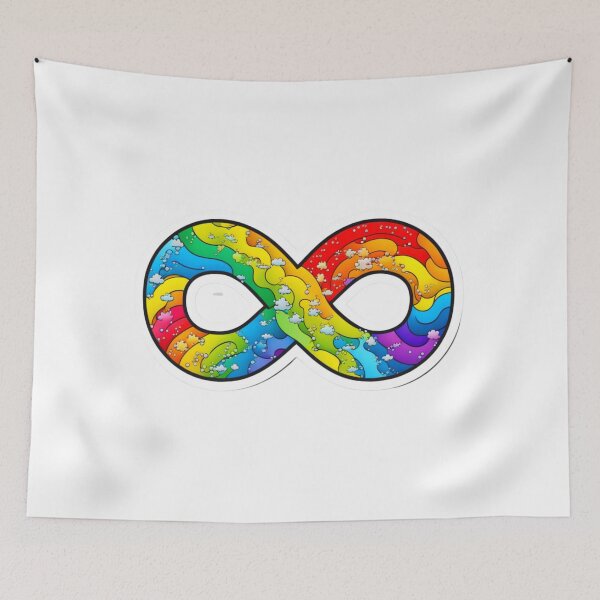 Item preview, Neurodiverse Autistic Rainbow Brain Sticker designed and sold by Itis-Whatitis.