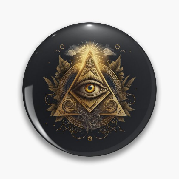 Item preview, The golden eye of providence glowing bright designed and sold by Vela Barrera.