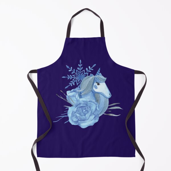 Item preview, Snowflake unicorn watercolor illustration designed and sold by pinkyfish1010.