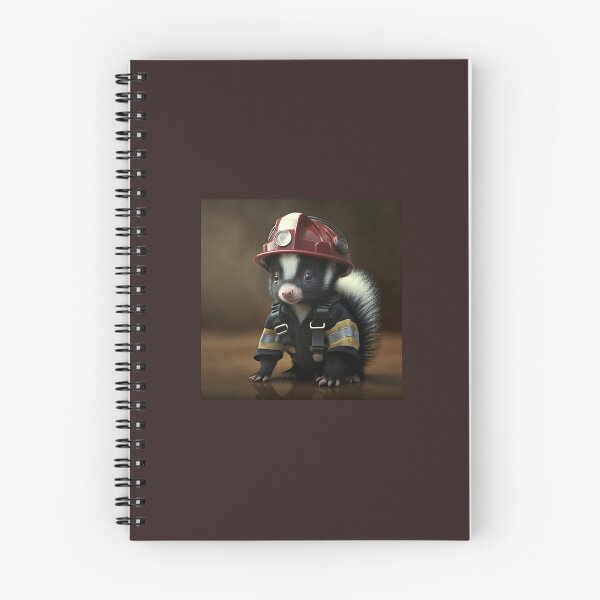 Item preview, Fire Fighter skunk designed and sold by Knot2Olde.