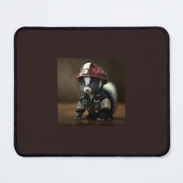Item preview, Fire Fighter skunk designed and sold by Knot2Olde.