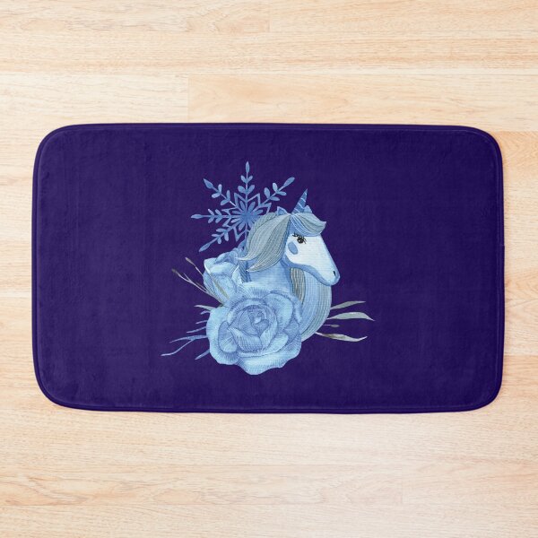 Item preview, Snowflake unicorn watercolor illustration designed and sold by pinkyfish1010.