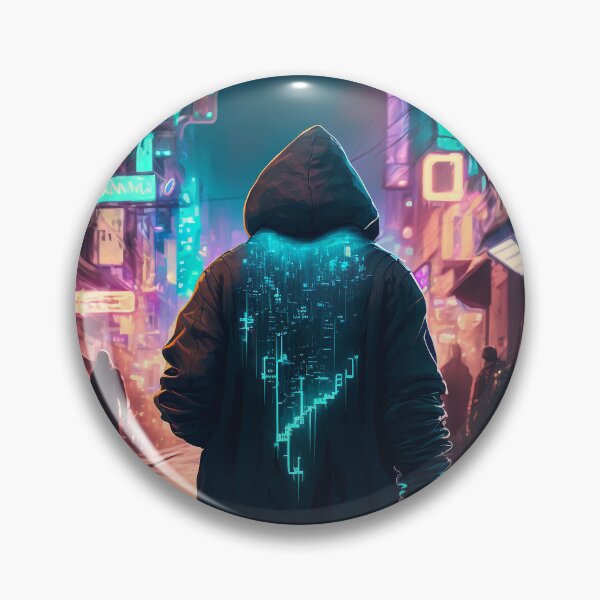 Item preview, Cyberpunk Netrunner designed and sold by AICreateWorlds.