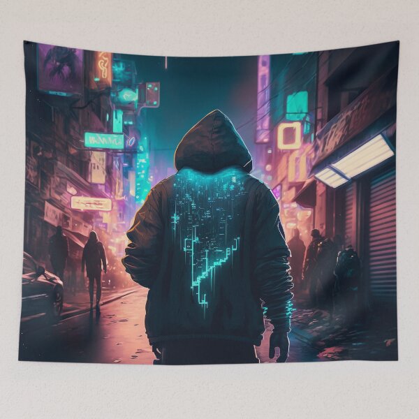 Item preview, Cyberpunk Netrunner designed and sold by AICreateWorlds.