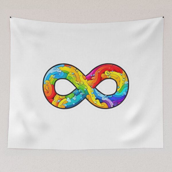 Item preview, Neurodiverse Autistic Rainbow Brain Sticker designed and sold by Itis-Whatitis.