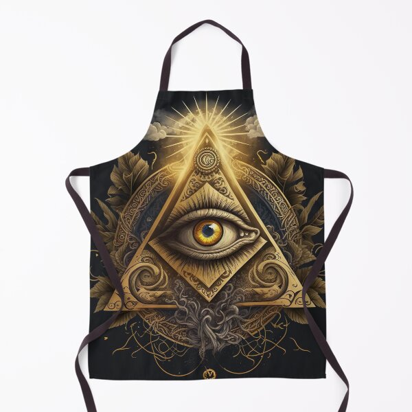 Item preview, The golden eye of providence glowing bright designed and sold by Vela Barrera.