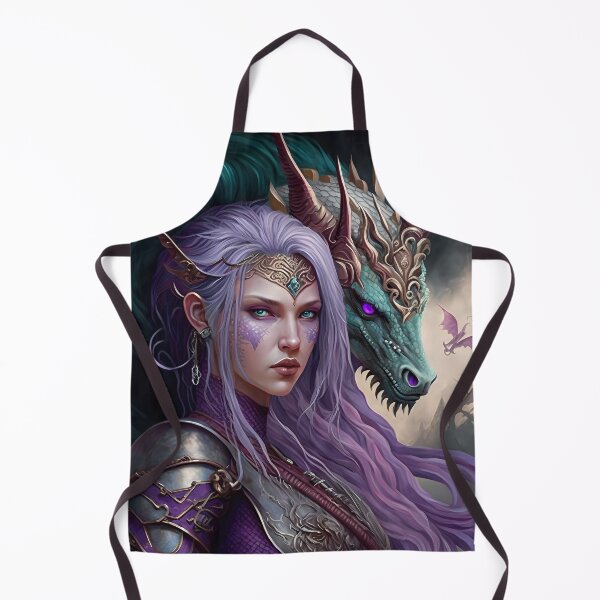 Item preview, Fantasy dragon warrior princess with armored dragon designed and sold by Shop Keeper.