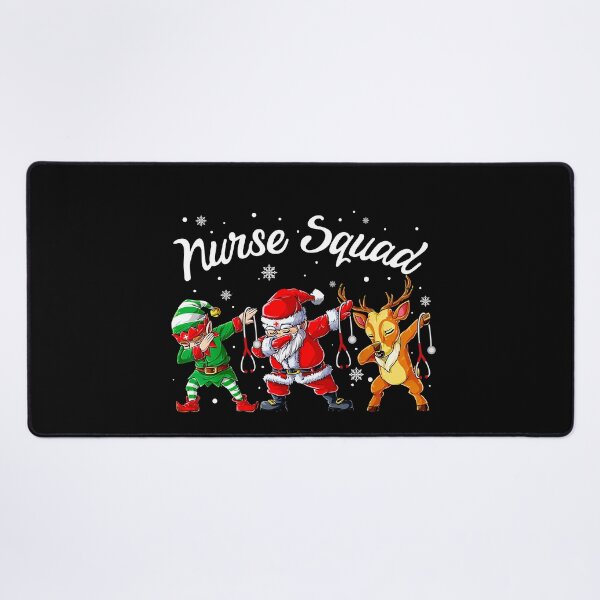 Item preview, Funny Merry Xmas With Dabbing Santa Reindeer Nurse Scrub Tops designed and sold by MichalwSatterf.