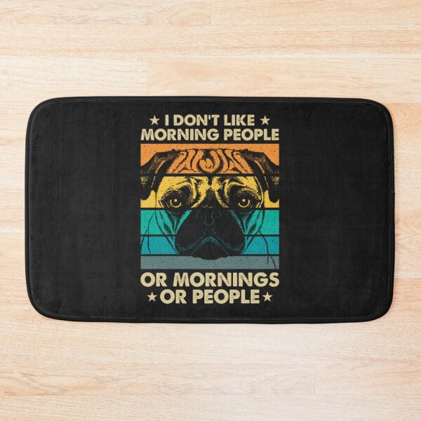 Item preview, I HATE MORNING PEOPLE AND MORNINGS AND PEOPLE KAFFE BULLDOGG T-Shirt designed and sold by UdoPopp.