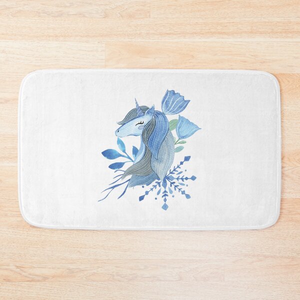 Item preview, Copy of Snowflake unicorn watercolor illustration designed and sold by pinkyfish1010.