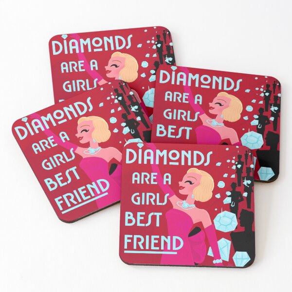 Item preview, Diamonds Are A Girls Best Friend designed and sold by FromTheArchives.