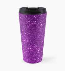 Purple Sparkly Glitter Travel Mug