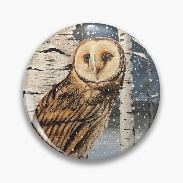 Item preview, Snowy Barn Owl designed and sold by Nora Lee Illustrations.