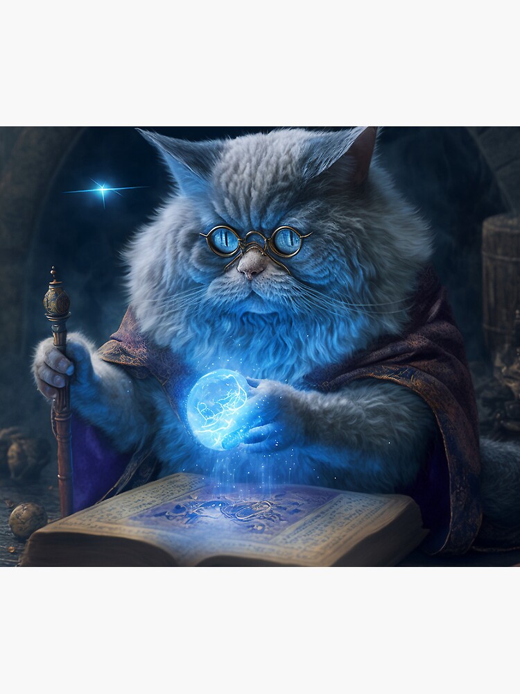 Cat Wizard Mouse Pad