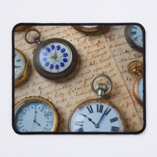 Item preview, Antique Pocket Watches On Vintage Letters designed and sold by Garry Gay.