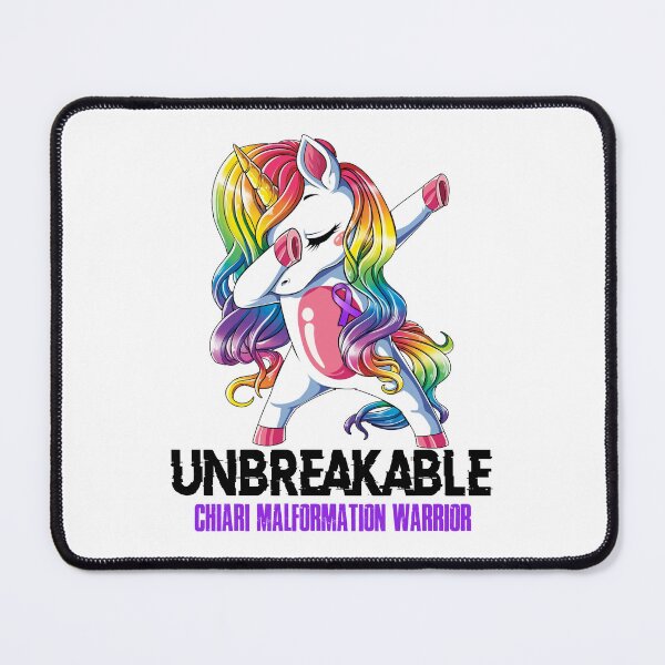 Item preview, Chiari Malformation Awareness - Unicorn Chiari Malformation Warrior Ribbon UNBREAKABLE designed and sold by Fernandezf.