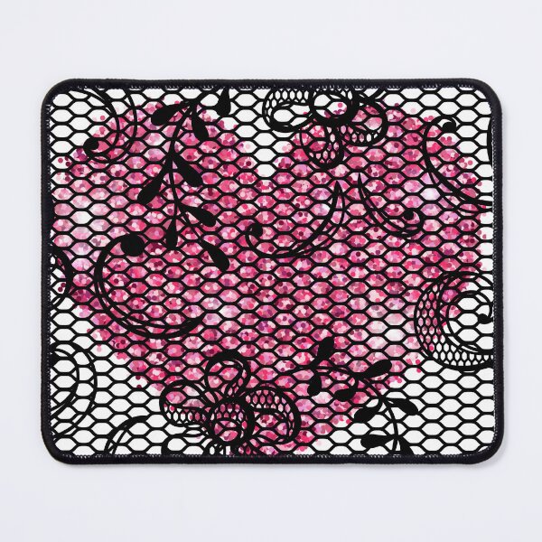 Item preview, Black Lace Overlay with Pink Heart !! designed and sold by SunMoonBeyond.