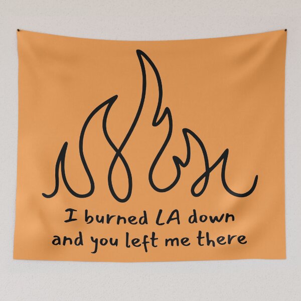 Item preview, I burned LA down lyric image designed and sold by katiebca2.