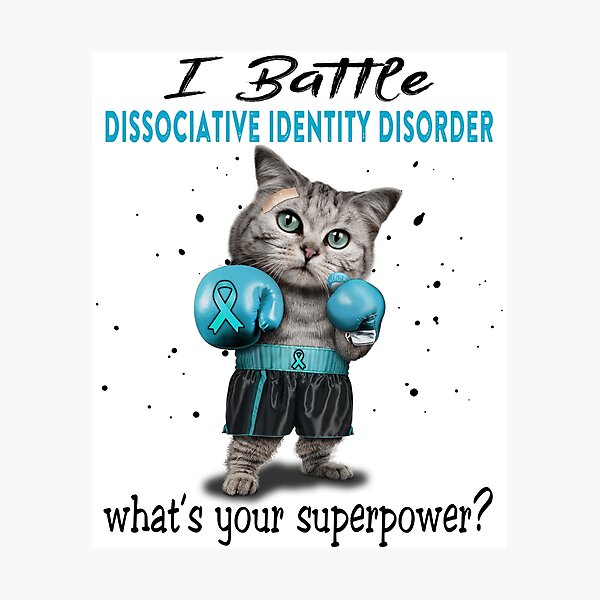 Item preview, Dissociative Identity Disorder Warrior - I Battle Dissociative Identity Disorder What Is Your Superpower? designed and sold by Jennpak.