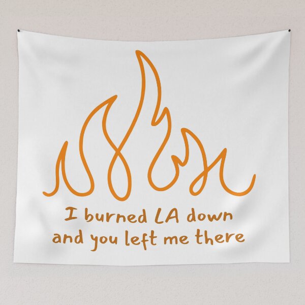 Item preview, I burned LA down lyric image designed and sold by katiebca2.