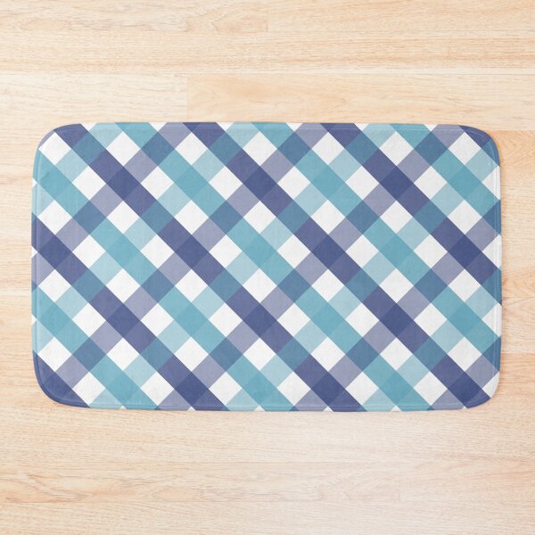Item preview, Gingham Blue Aqua designed and sold by lisajaynemurray.
