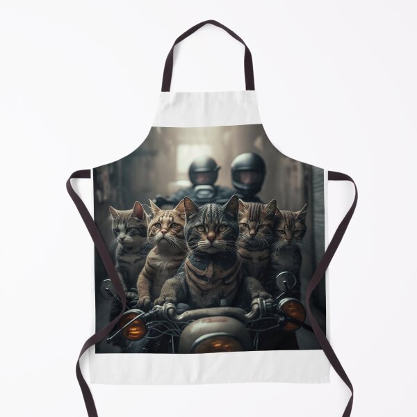 Item preview, Cat motorcycle gang! designed and sold by FreeBot99.