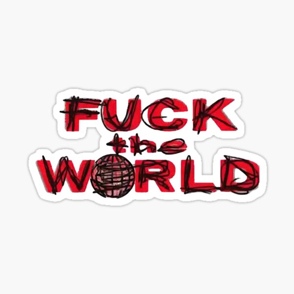 Spiritual peace, unfuck the world ;) Sticker by Frank Paris