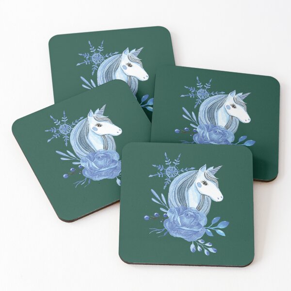Item preview, Beautiful blue unicorn designed and sold by pinkyfish1010.