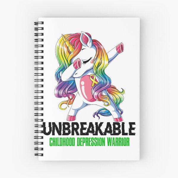 Item preview, Childhood Depression Awareness - Unicorn Childhood Depression Warrior Ribbon UNBREAKABLE designed and sold by Fernandezf.
